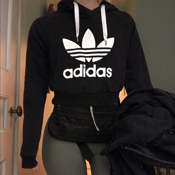 Adidas Crop Hoodie - Picture 2 of 5